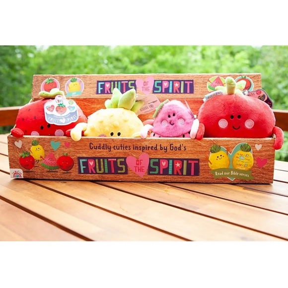 Other - 🍎🍉🍋🍓Fruits of the Spirit Plush Toy  - Red, Yellow, Pink